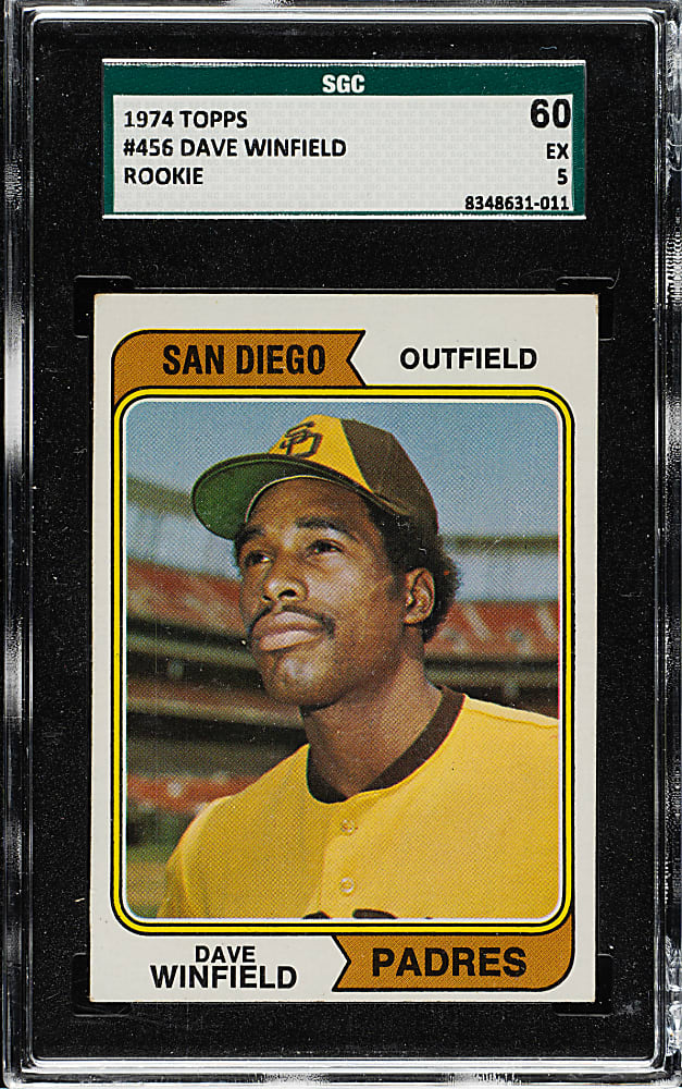 1974 Topps #456 Dave Winfield Rookie SGC EX 60