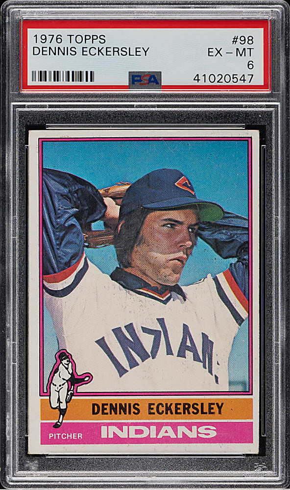 1976 Topps #98 Dennis Eckersley Rookie PSA EX-MT 6