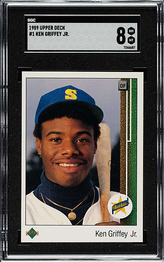 1989 Upper Deck #1 Ken Griffey Jr. Rookie SGC NM/MT 8