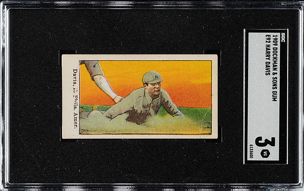 1909 E92 Dockman & Sons Harry Davis SGC VG 3