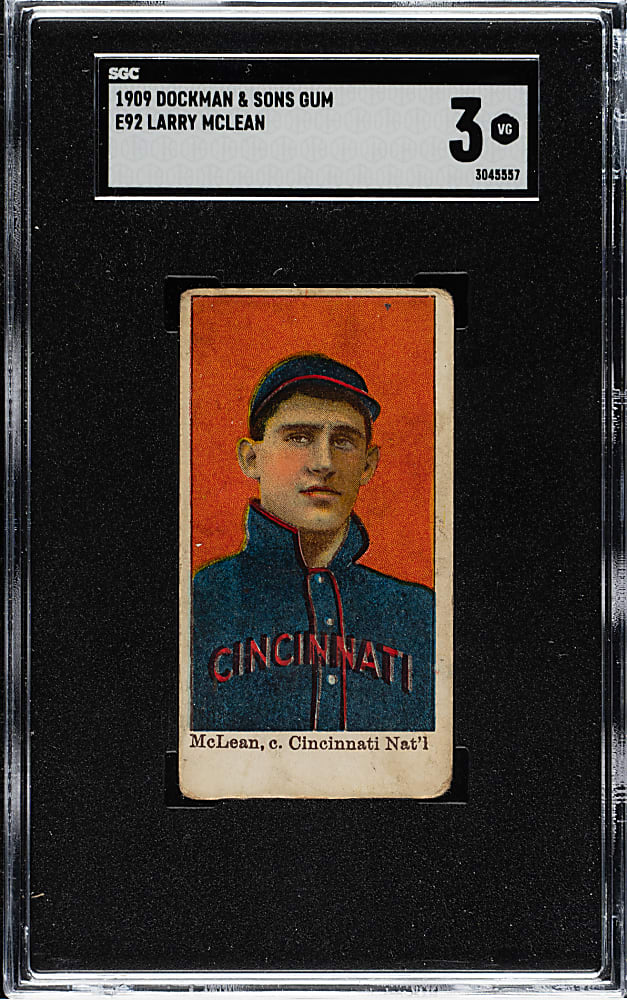 1909 E92 Dockman & Sons Larry McLean SGC VG 3