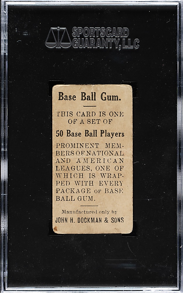 1909 E92 Dockman & Sons Dots Miller Batting SGC FAIR 1.5