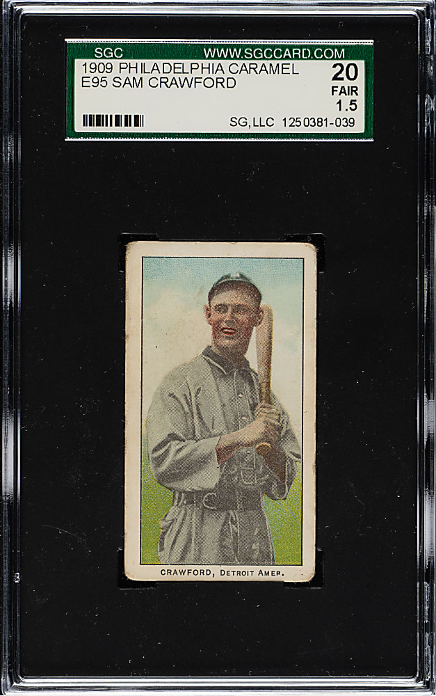 1909 E95 Philadelphia Caramel Sam Crawford SGC FAIR 20