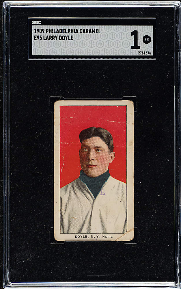 1909 E95 Philadelphia Caramel Larry Doyle SGC POOR 1