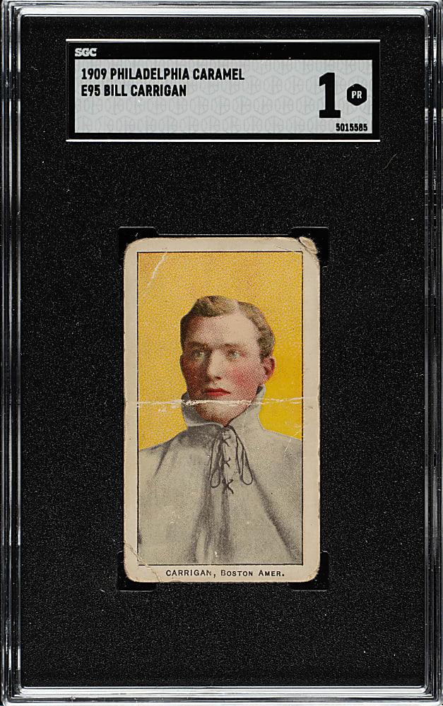1909 E95 Philadelphia Caramel Bill Carrigan SGC POOR 1