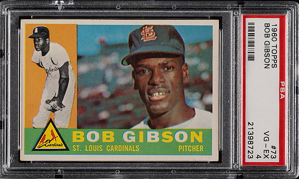 1960 Topps #73 Bob Gibson PSA VG-EX 4