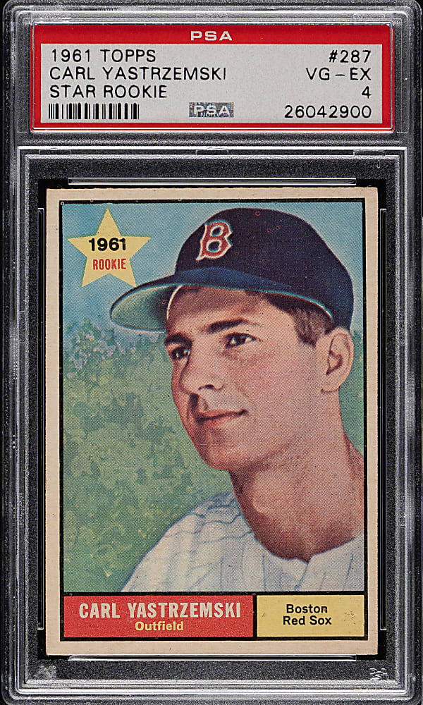 1961 Topps #287 Carl Yastrzemski PSA VG-EX 4