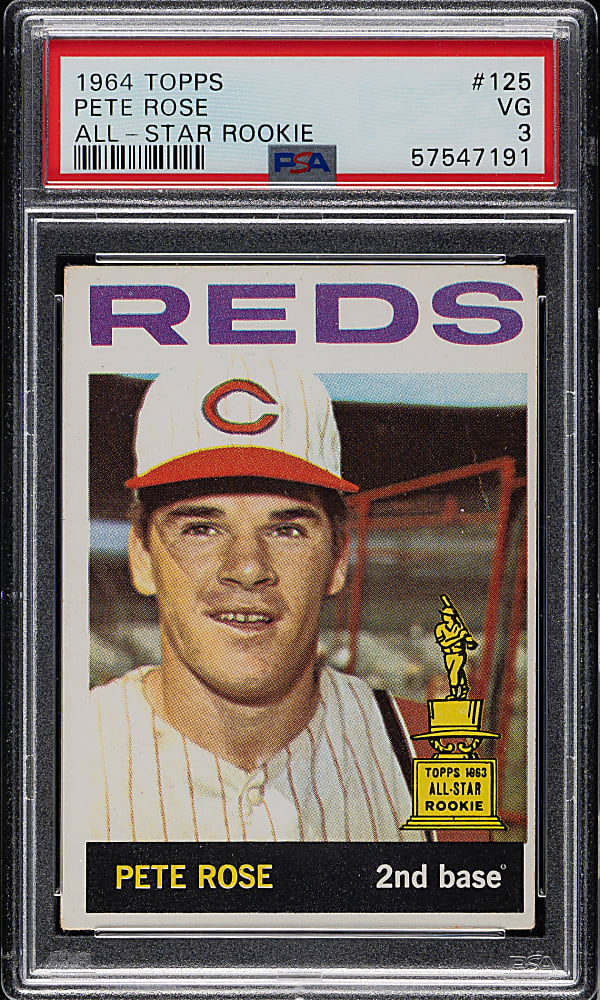 1964 Topps #125 Pete Rose PSA VG 3