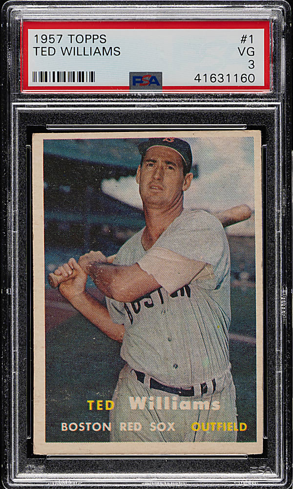 1957 Topps #1 Ted Williams PSA VG 3