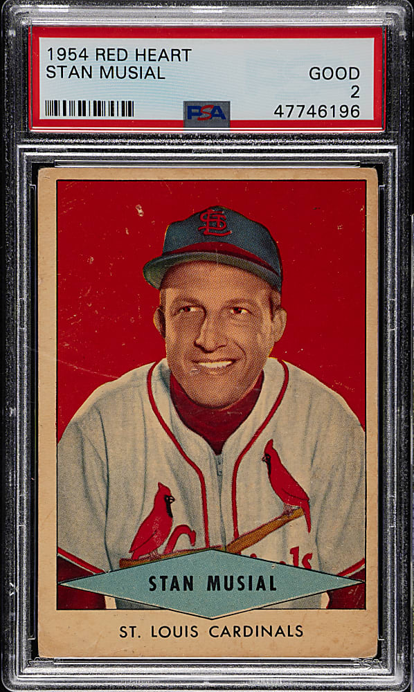 1954 Red Heart Dog Food Stan Musial PSA GOOD 2