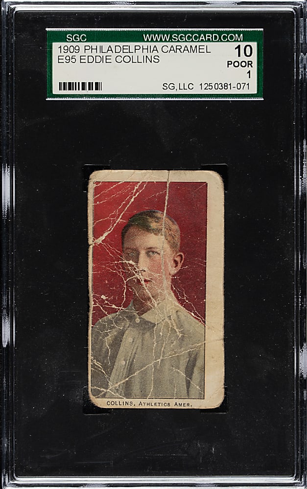 1909 E95 Philadelphia Caramel Eddie Collins SGC POOR 10