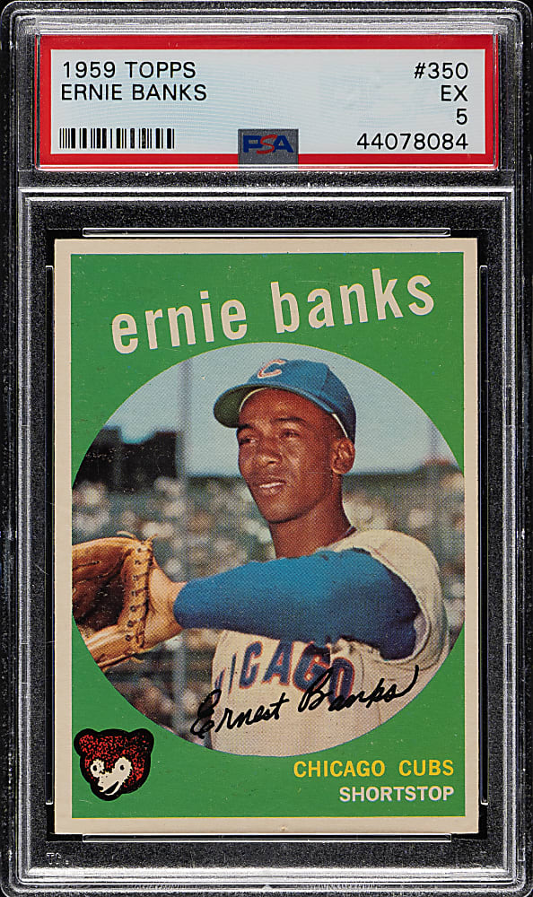 1959 Topps #350 Ernie Banks PSA EX 5