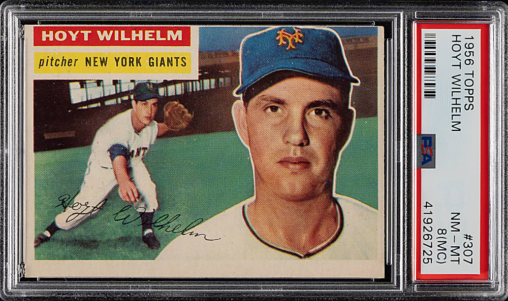 1956 Topps #307 Hoyt Wilhelm PSA NM-MT 8 (MC)