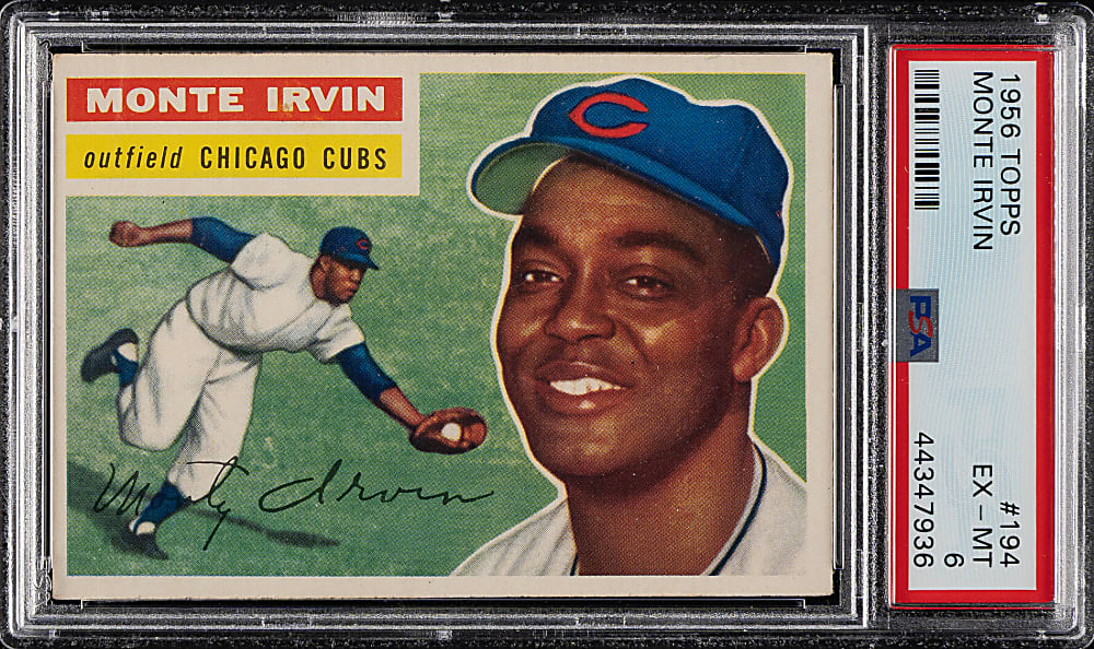 1956 Topps #194 Monte Irvin PSA EX-MT 6