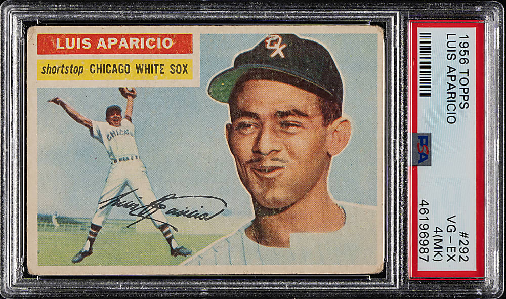 1956 Topps #292 Luis Aparicio Rookie PSA VG-EX 4 (MK)