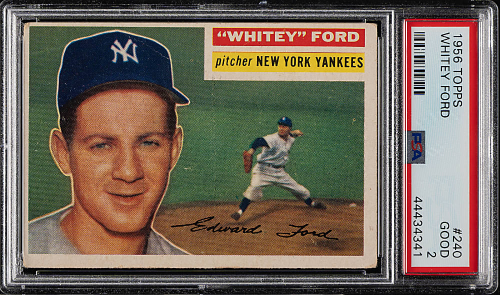 1956 Topps #240 Whitey Ford PSA GOOD 2