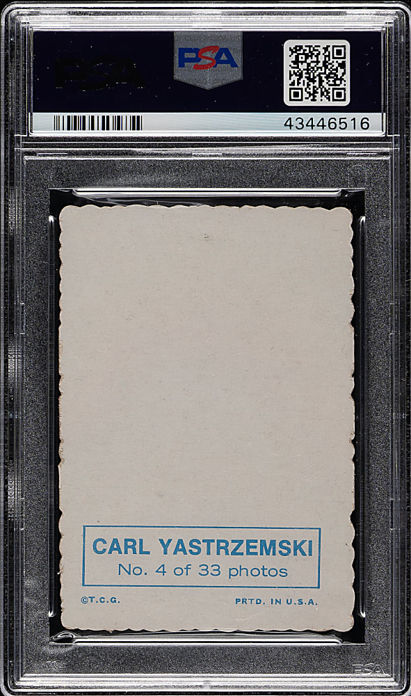 1969 Topps Deckle Edge #4 Carl Yastrzemski PSA EX-MT 6