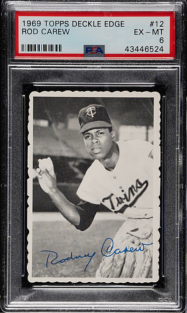 1969 Topps Deckle Edge #12 Rod Carew PSA EX-MT 6