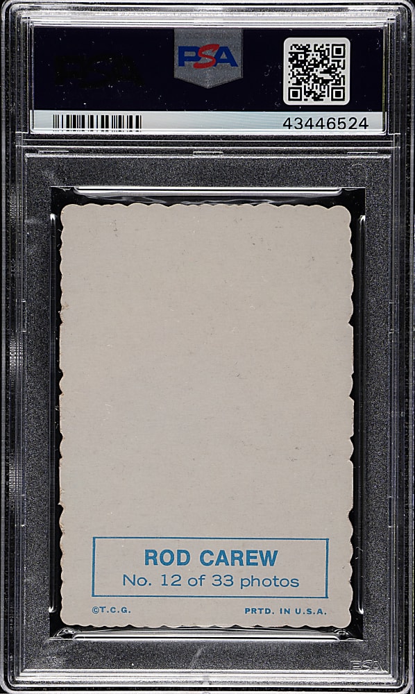 1969 Topps Deckle Edge #12 Rod Carew PSA EX-MT 6