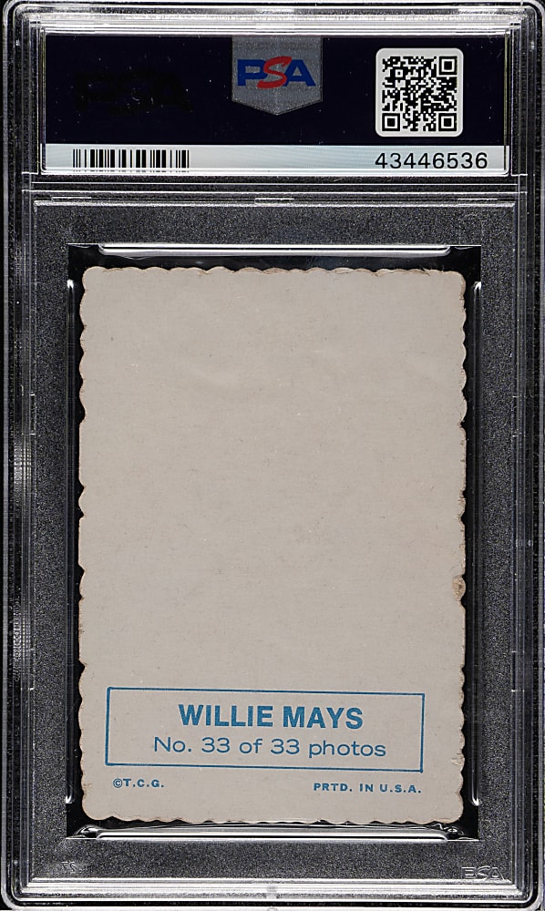 1969 Topps Deckle Edge #33 Willie Mays PSA EX 5