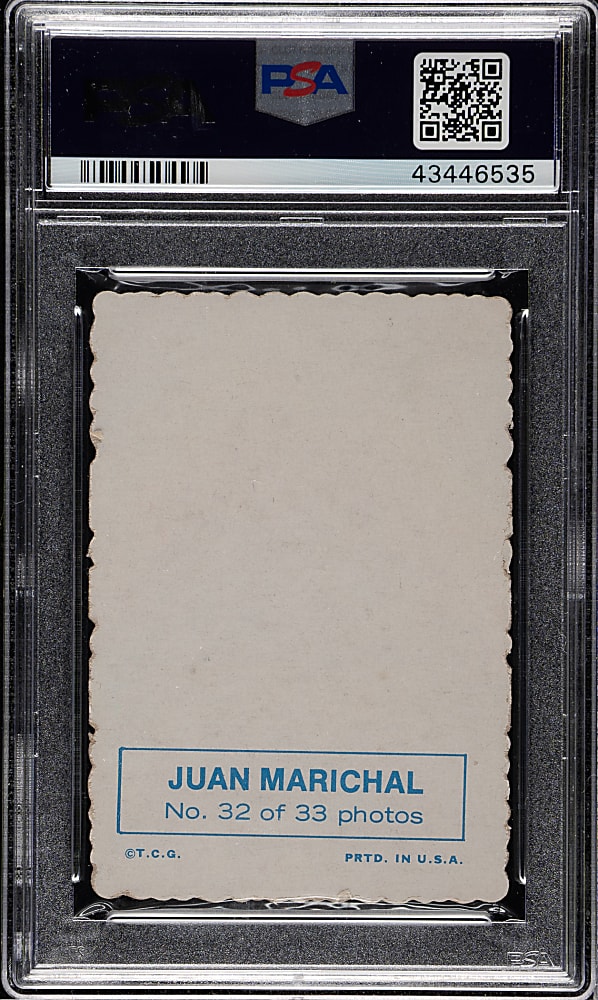 1969 Topps Deckle Edge #32 Juan Marichal PSA EX 5