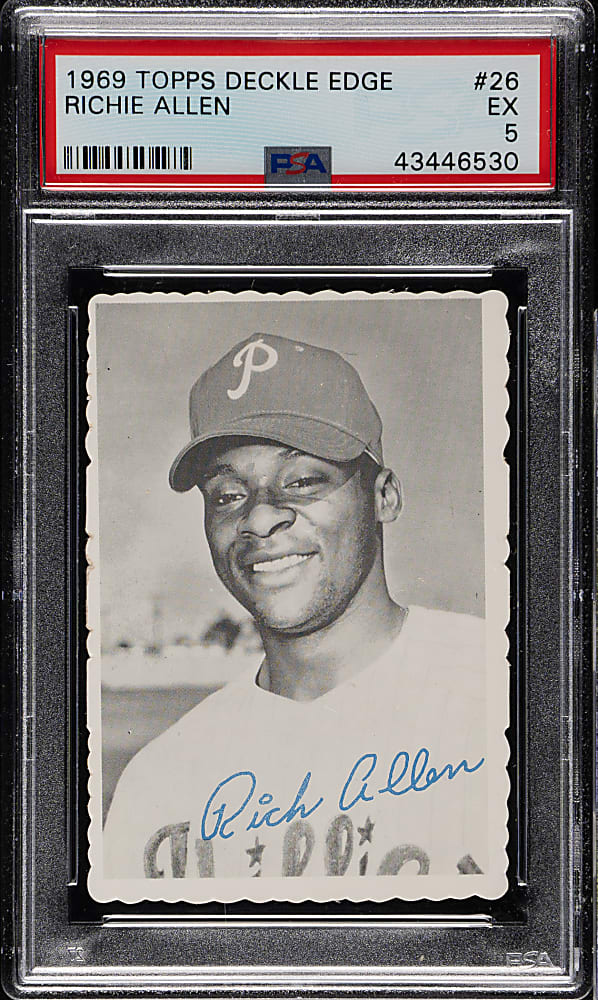 1969 Topps Deckle Edge #26 Richie Allen PSA EX 5