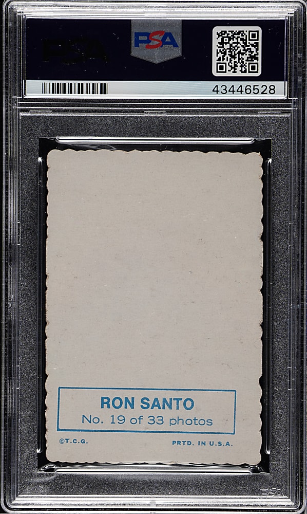 1969 Topps Deckle Edge #19 Ron Santo PSA VG-EX 4