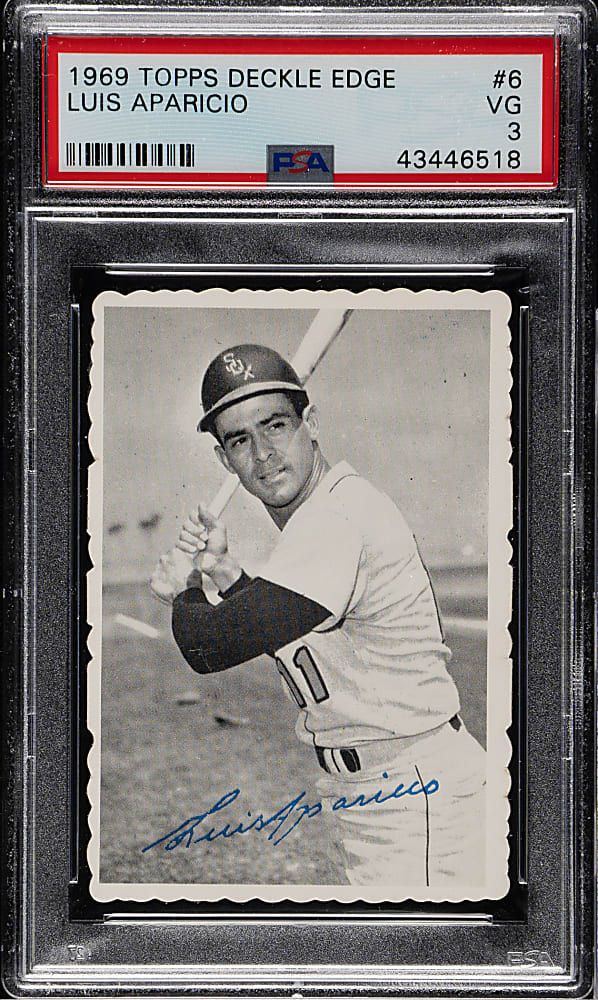 1969 Topps Deckle Edge #6 Luis Aparicio PSA VG 3