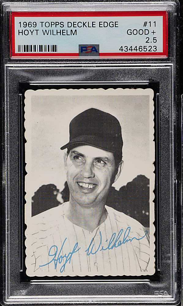 1969 Topps Deckle Edge #11 Hoyt Wilhelm PSA GOOD+ 2.5