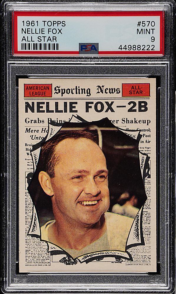 1961 Topps #570 Nellie Fox All-Star PSA MINT 9