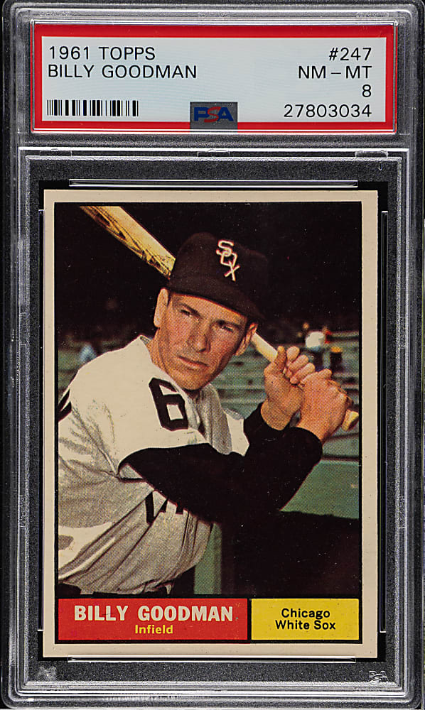1961 Topps #247 Billy Goodman PSA NM-MT 8