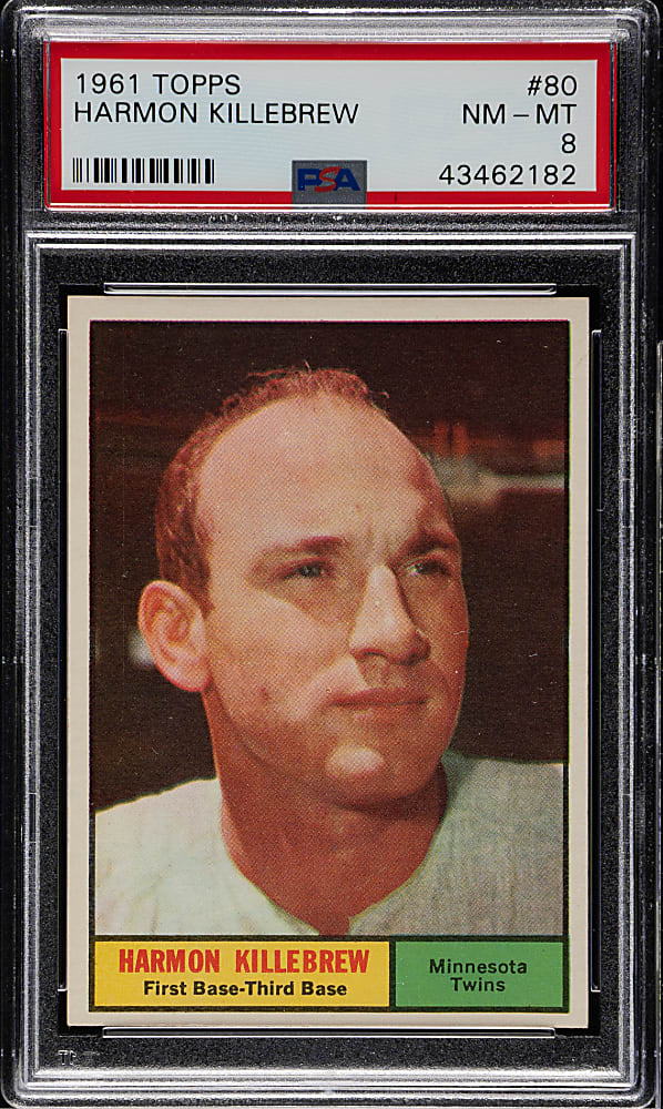 1961 Topps #80 Harmon Killebrew PSA NM-MT 8