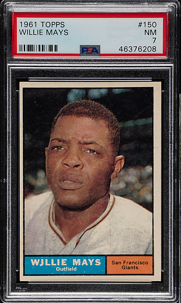 1961 Topps #150 Willie Mays PSA NM 7