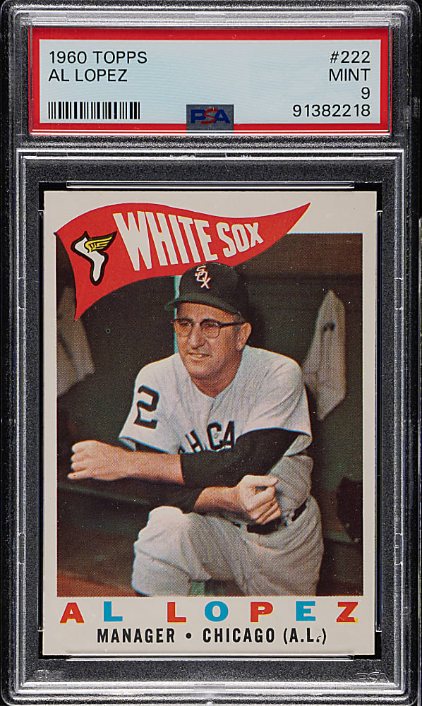 1960 Topps #222 Al Lopez PSA MINT 9