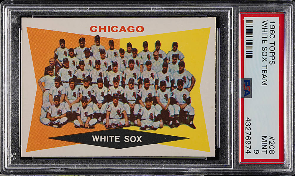 1960 Topps #208 Chicago White Sox Team PSA MINT 9