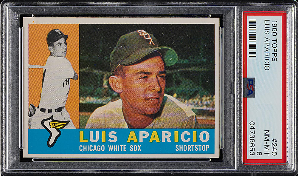 1960 Topps #240 Luis Aparicio PSA NM-MT 8