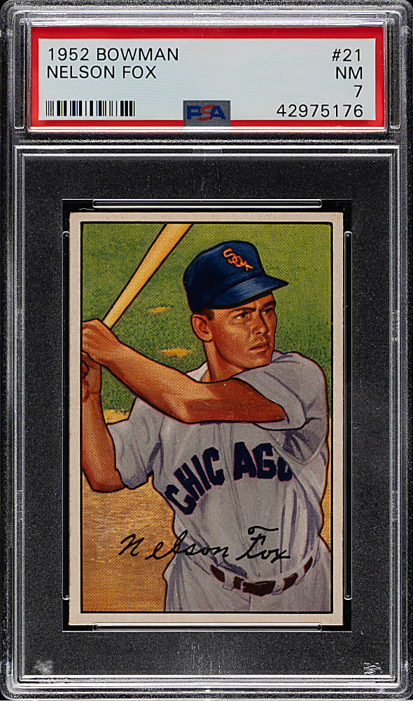 1952 Bowman #21 Nellie Fox PSA NM 7