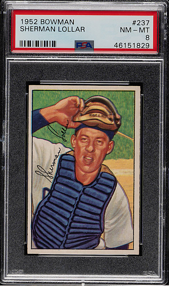 1952 Bowman #237 Sherman Lollar PSA NM-MT 8