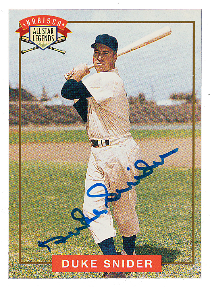 Signed 1994 Nabisco Duke Snider