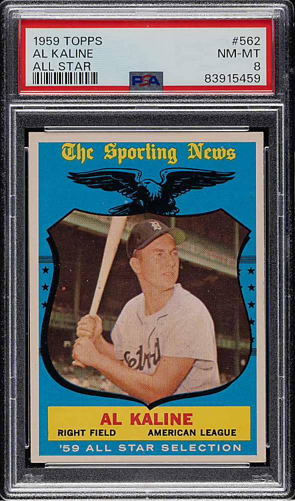1959 Topps #562 Al Kaline All-Star PSA NM-MT 8