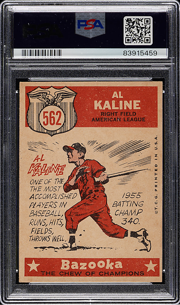 1959 Topps #562 Al Kaline All-Star PSA NM-MT 8