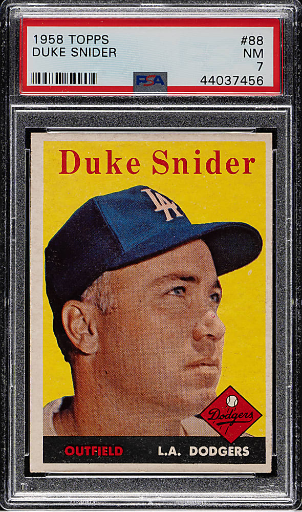 1958 Topps #88 Duke Snider PSA NM 7