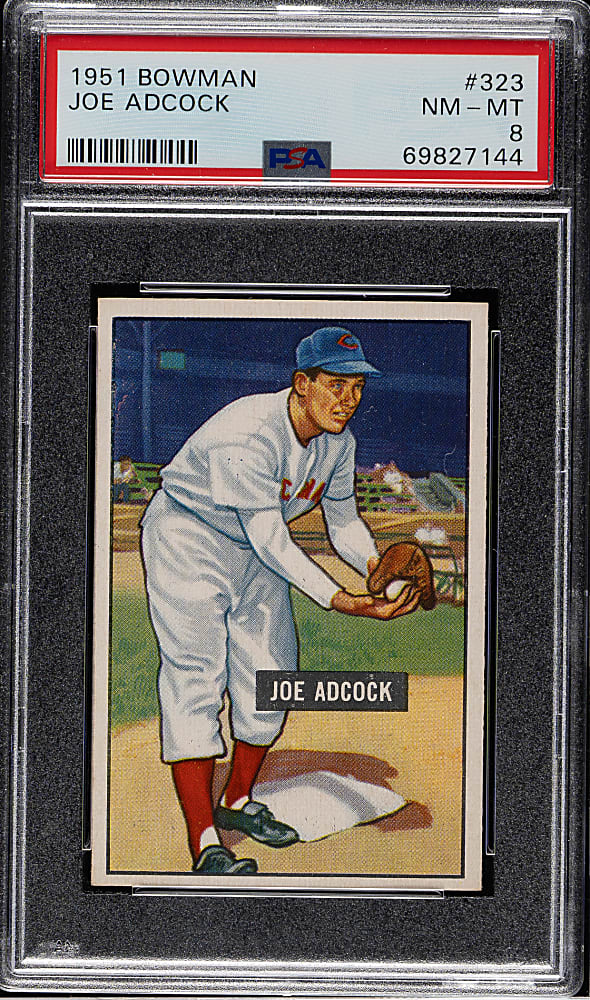 1951 Bowman #323 Joe Adcock Rookie PSA NM-MT 8