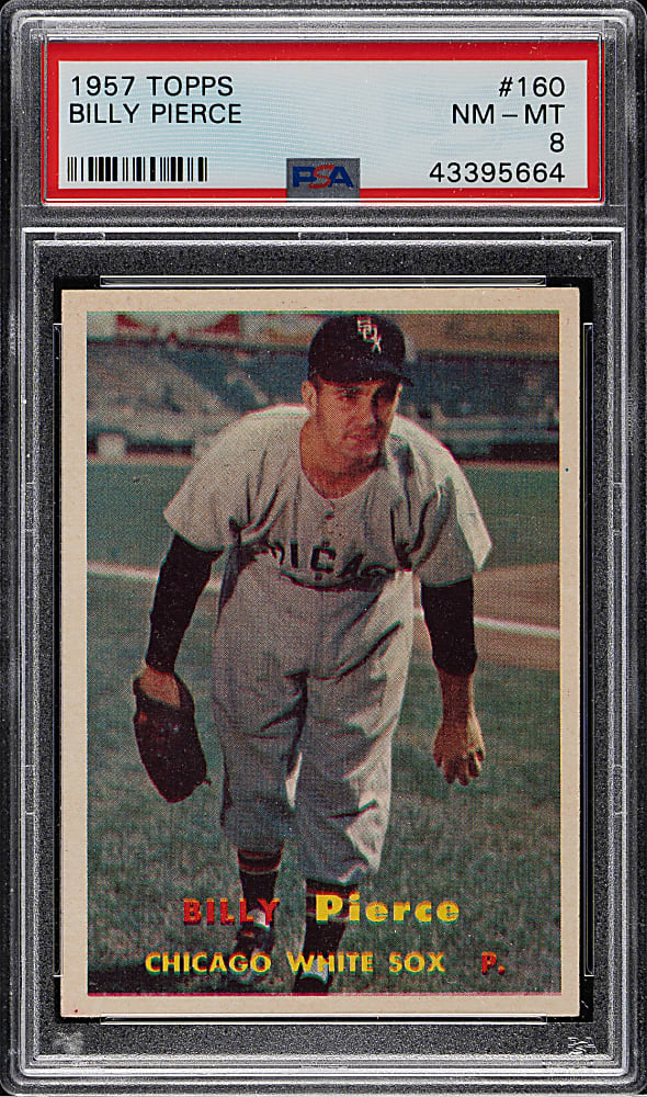 1957 Topps #160 Billy Pierce PSA NM-MT 8