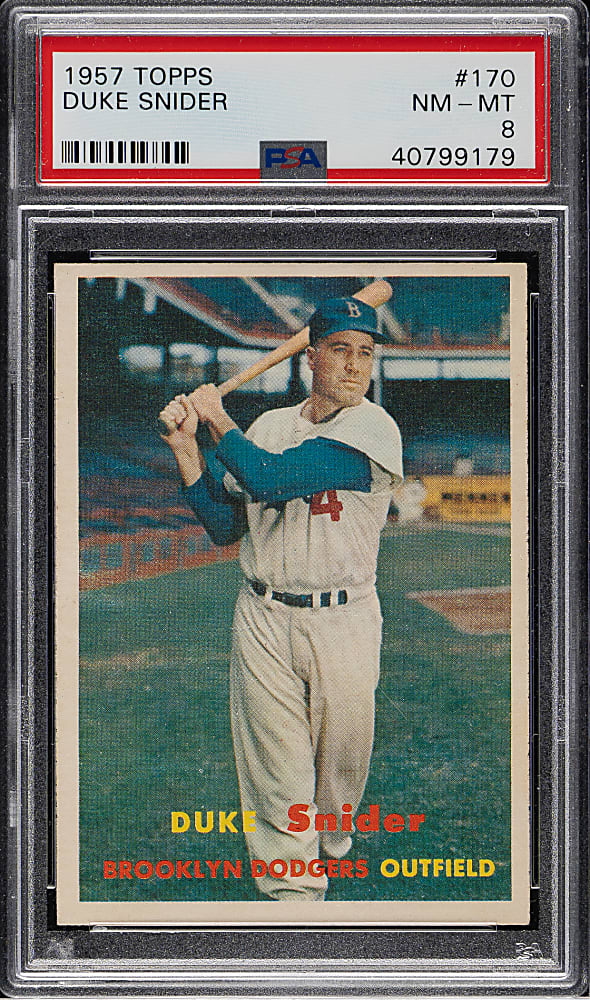 1957 Topps #170 Duke Snider PSA NM-MT 8