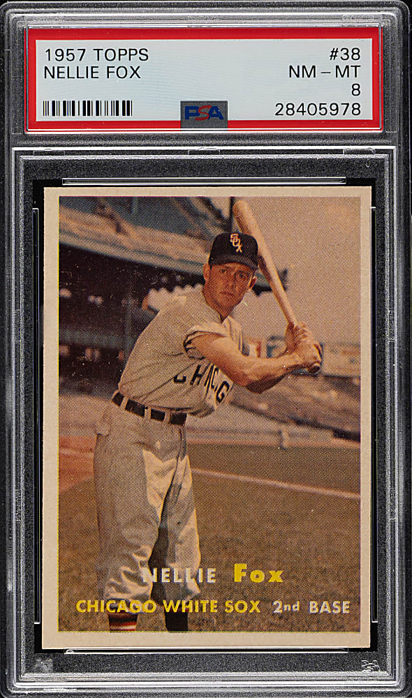 1957 Topps #38 Nellie Fox PSA NM-MT 8
