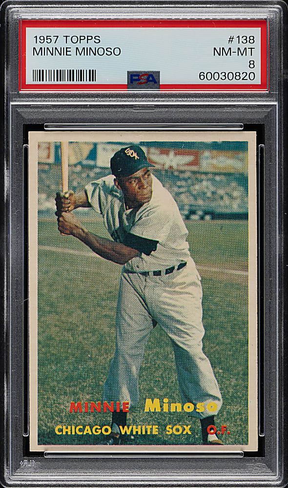 1957 Topps #138 Minnie Minoso PSA NM-MT 8