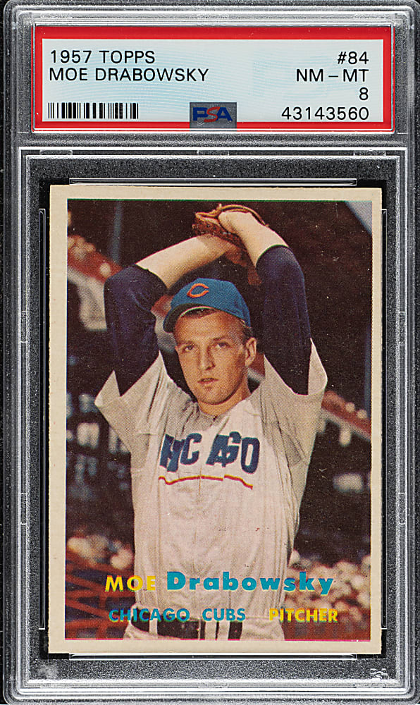 1957 Topps #84 Moe Drabowsky PSA NM-MT 8