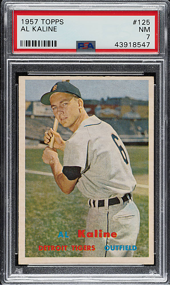 1957 Topps #125 Al Kaline PSA NM 7