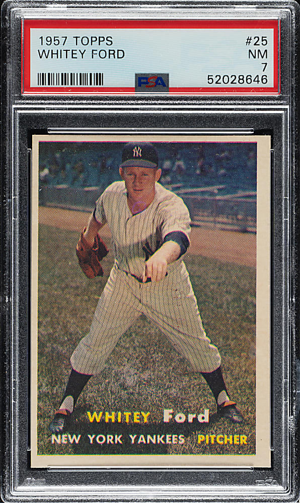 1957 Topps #25 Whitey Ford PSA NM 7